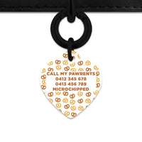 Bailey And Bone Pet Tag Pretzels Pattern Pet Tag