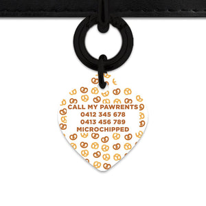 Bailey And Bone Pet Tag Pretzels Pattern Pet Tag