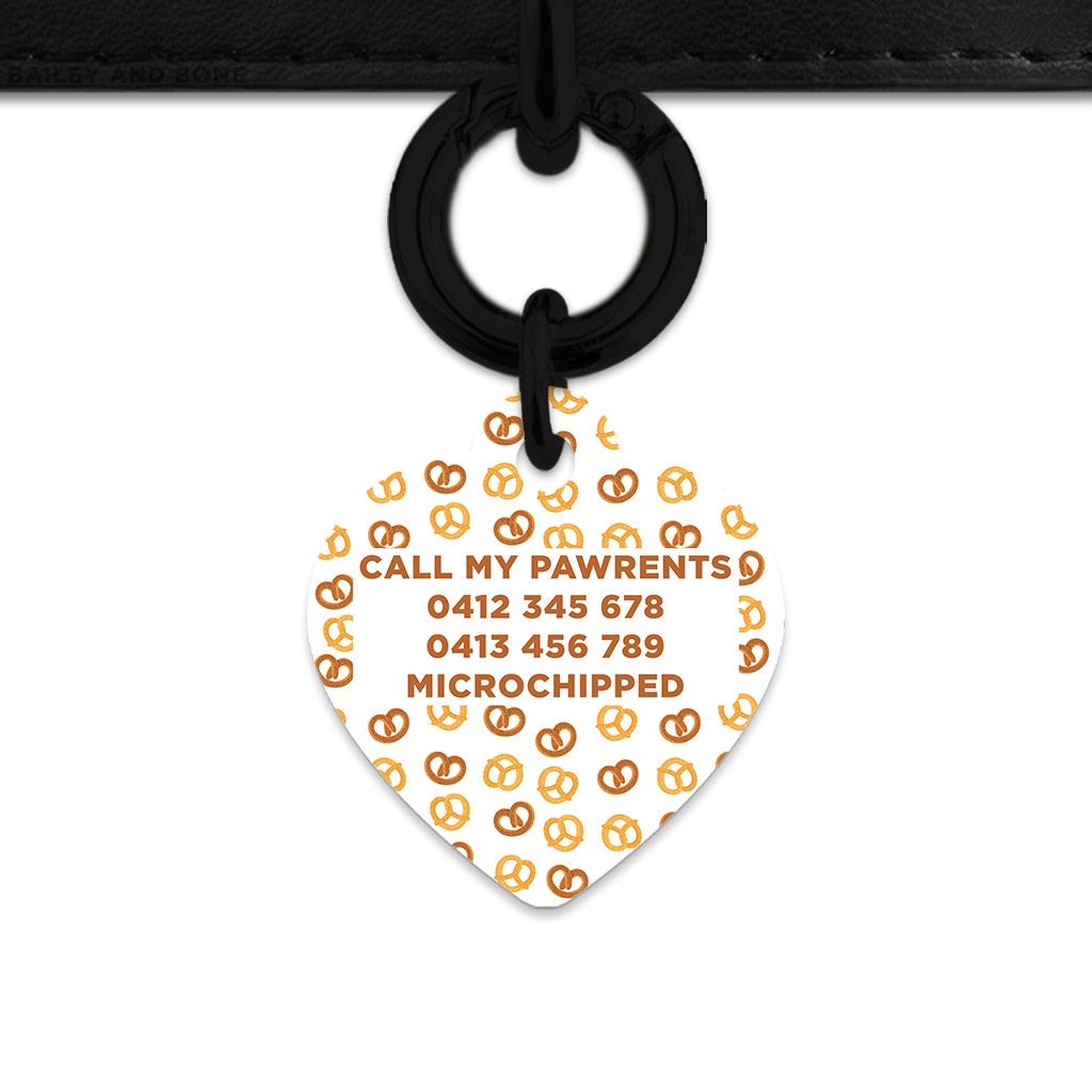 Bailey And Bone Pet Tag Pretzels Pattern Pet Tag