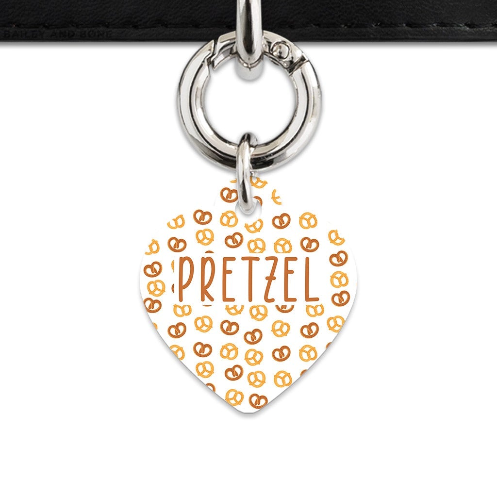 Bailey And Bone Pet Tag Pretzels Pattern Pet Tag