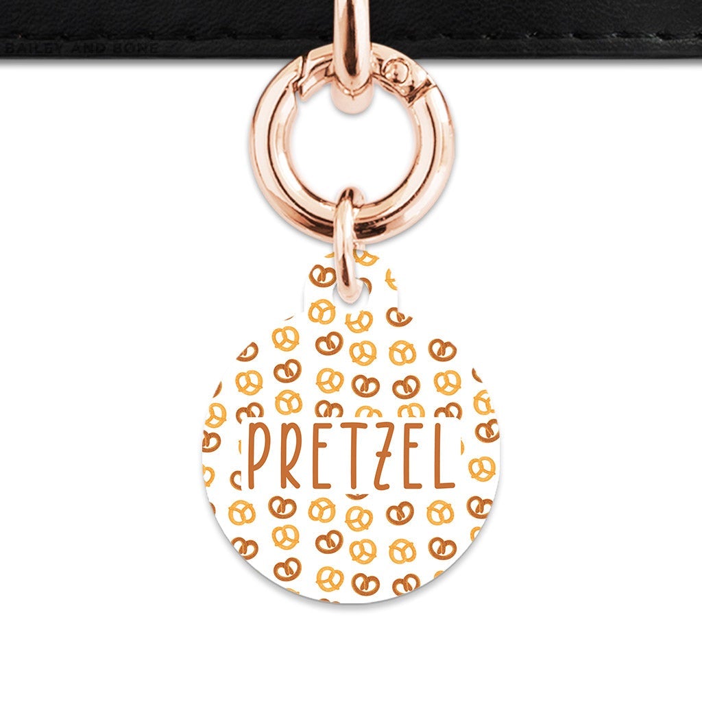 Bailey And Bone Pet Tag Pretzels Pattern Pet Tag