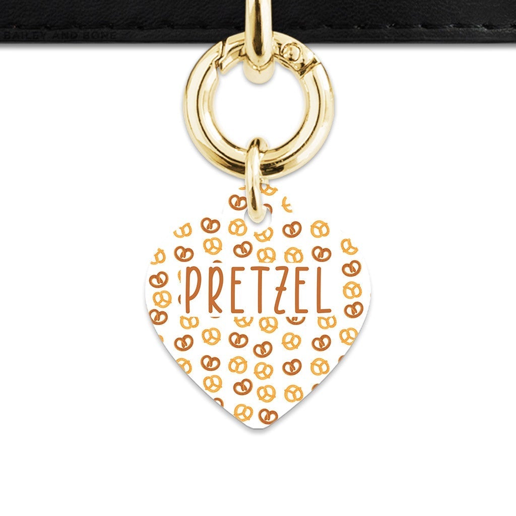 Bailey And Bone Pet Tag Pretzels Pattern Pet Tag