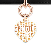 Bailey And Bone Pet Tag Pretzels Pattern Pet Tag