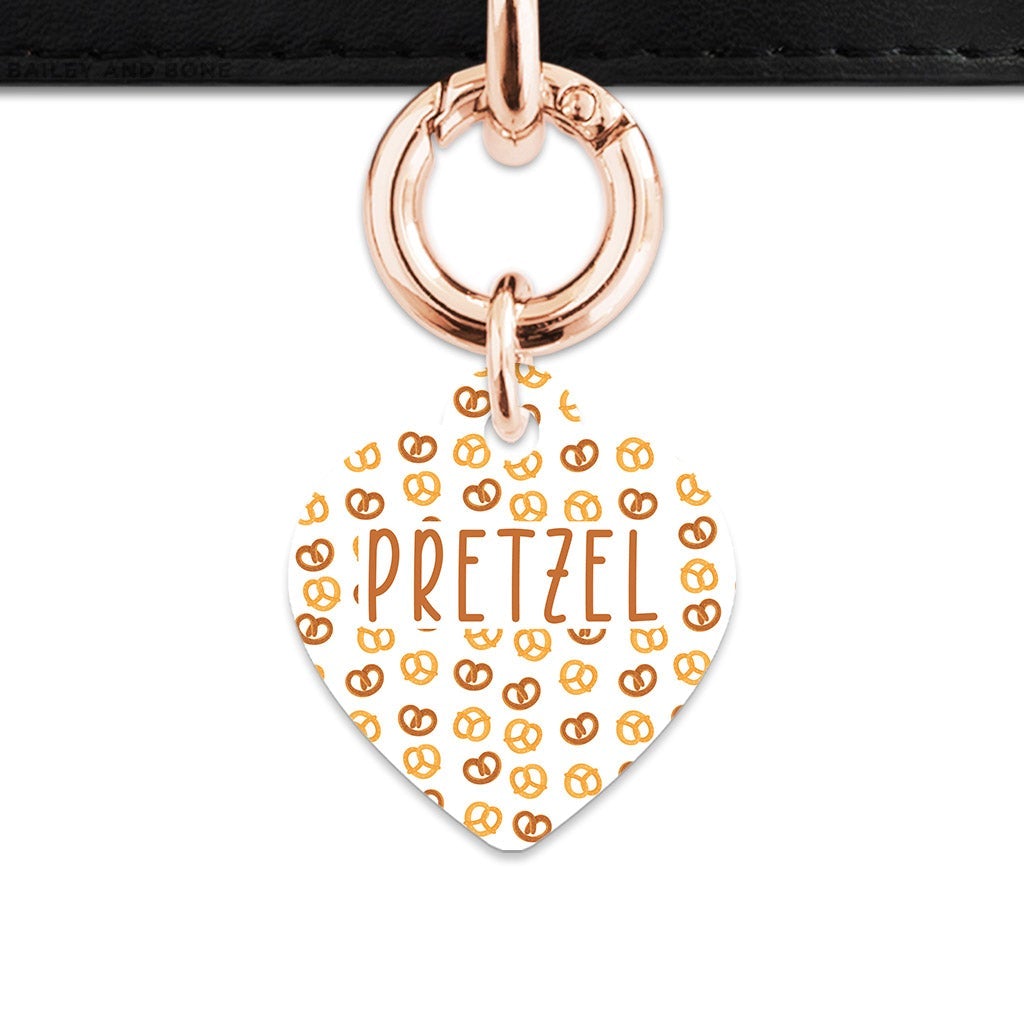 Bailey And Bone Pet Tag Pretzels Pattern Pet Tag