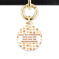 Bailey And Bone Pet Tag Pretzels Pattern Pet Tag