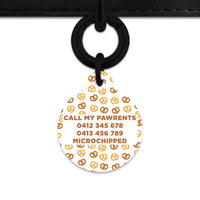 Bailey And Bone Pet Tag Pretzels Pattern Pet Tag