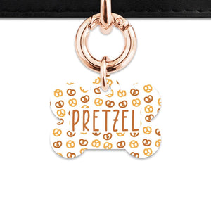 Bailey And Bone Pet Tag Pretzels Pattern Pet Tag