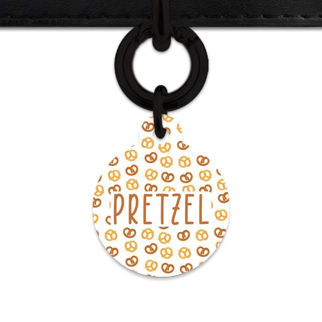 Bailey And Bone Pet Tag Pretzels Pattern Pet Tag