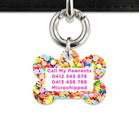Bailey And Bone Pet Tag Rainbow Sprinkles Pet Tag