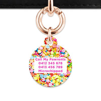 Bailey And Bone Pet Tag Rainbow Sprinkles Pet Tag