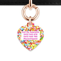 Bailey And Bone Pet Tag Rainbow Sprinkles Pet Tag
