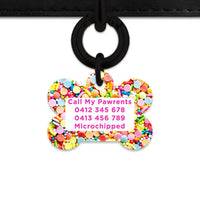 Bailey And Bone Pet Tag Rainbow Sprinkles Pet Tag