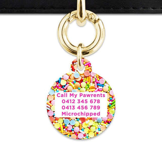 Bailey And Bone Pet Tag Rainbow Sprinkles Pet Tag
