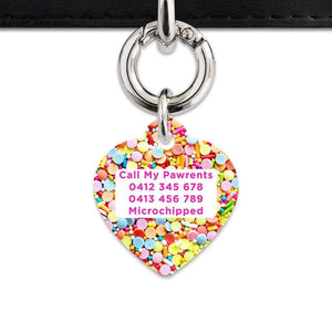 Bailey And Bone Pet Tag Rainbow Sprinkles Pet Tag
