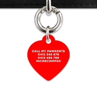 Bailey And Bone Pet Tag Red Hello My Name Is Pet Tag