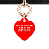 Bailey And Bone Pet Tag Red Hello My Name Is Pet Tag