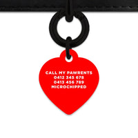 Bailey And Bone Pet Tag Red Hello My Name Is Pet Tag