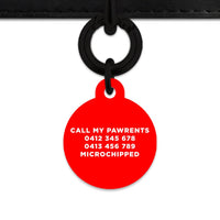 Bailey And Bone Pet Tag Red Hello My Name Is Pet Tag