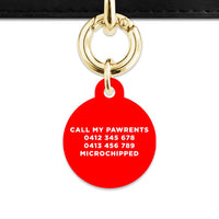 Bailey And Bone Pet Tag Red Hello My Name Is Pet Tag