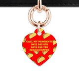 Bailey And Bone Pet Tag Red Taco Pattern Pet Tag