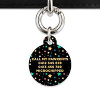 Bailey And Bone Pet Tag Retro Pastel Stars Pet Tag