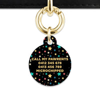 Bailey And Bone Pet Tag Retro Pastel Stars Pet Tag