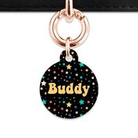 Bailey And Bone Pet Tag Retro Pastel Stars Pet Tag