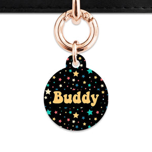 Bailey And Bone Pet Tag Retro Pastel Stars Pet Tag