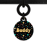 Bailey And Bone Pet Tag Retro Pastel Stars Pet Tag