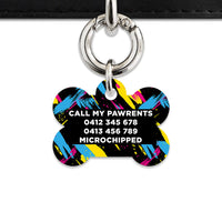 Bailey And Bone Pet Tag Retro Wild Pet Tag