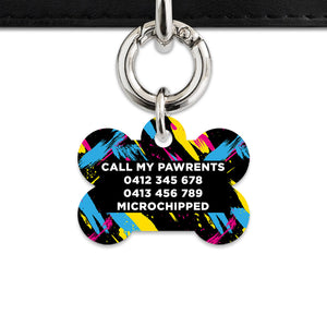 Bailey And Bone Pet Tag Retro Wild Pet Tag