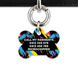 Bailey And Bone Pet Tag Retro Wild Pet Tag