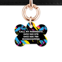 Bailey And Bone Pet Tag Retro Wild Pet Tag