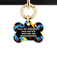 Bailey And Bone Pet Tag Retro Wild Pet Tag