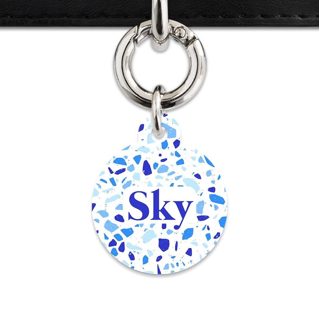 Bailey And Bone Pet Tag Sky Terrazzo Pet Tag