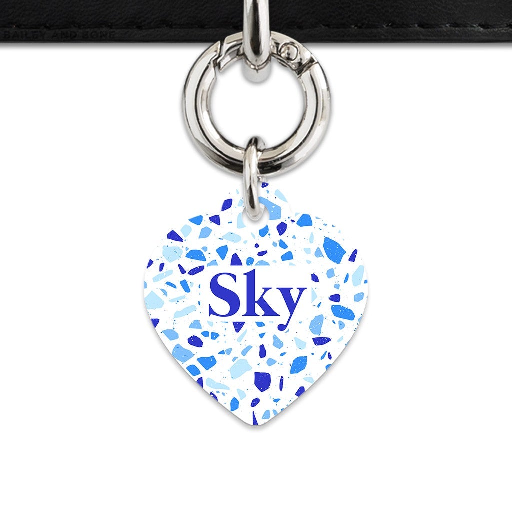 Bailey And Bone Pet Tag Sky Terrazzo Pet Tag