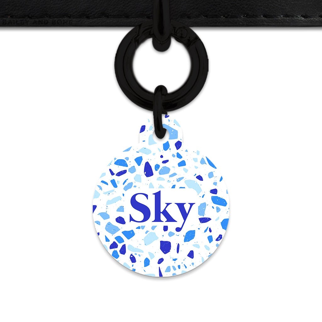 Bailey And Bone Pet Tag Sky Terrazzo Pet Tag