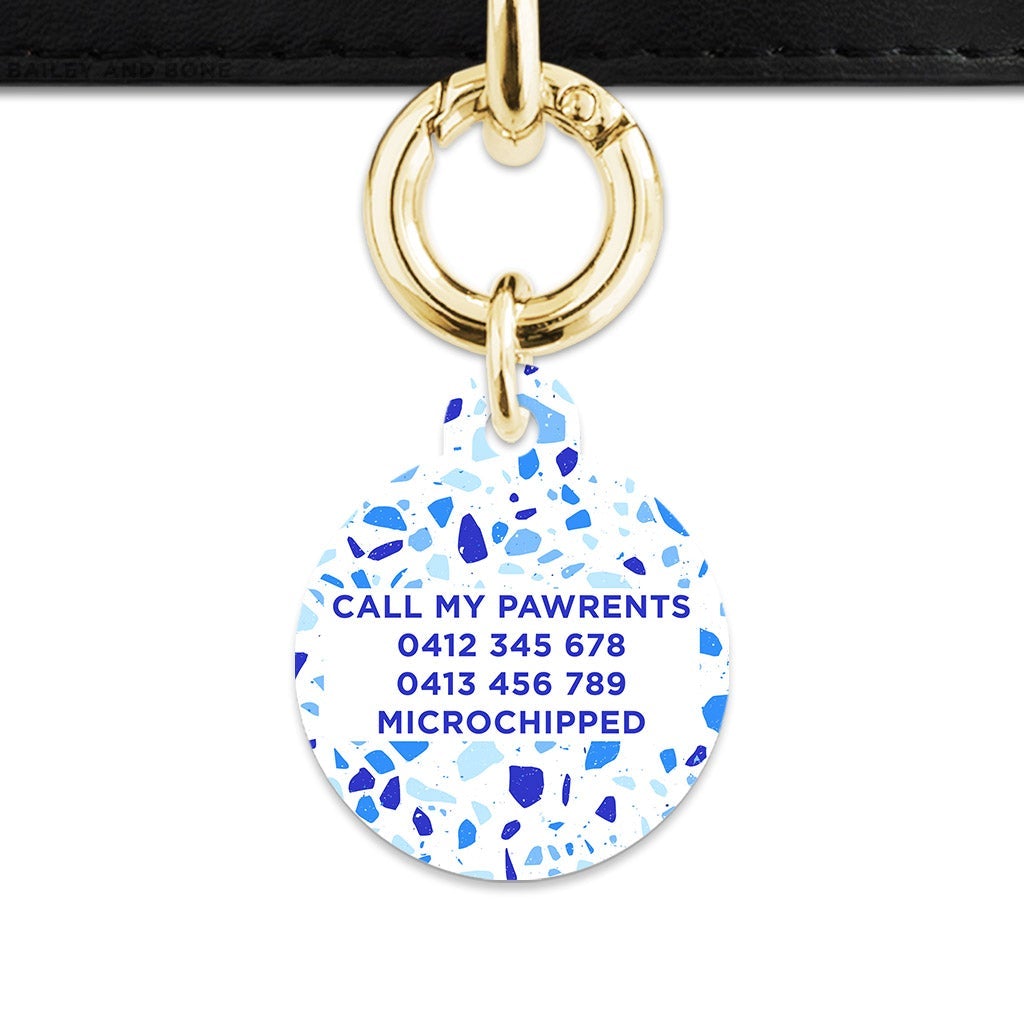 Bailey And Bone Pet Tag Sky Terrazzo Pet Tag