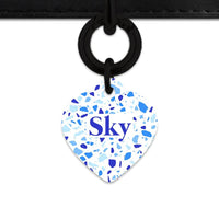 Bailey And Bone Pet Tag Sky Terrazzo Pet Tag