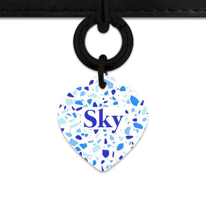 Bailey And Bone Pet Tag Sky Terrazzo Pet Tag