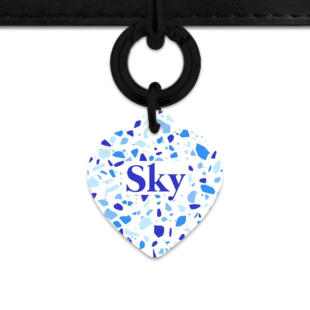 Bailey And Bone Pet Tag Sky Terrazzo Pet Tag