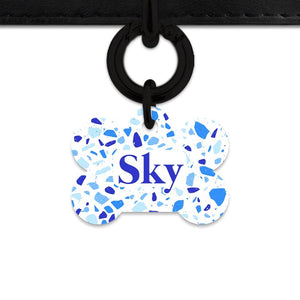 Bailey And Bone Pet Tag Sky Terrazzo Pet Tag