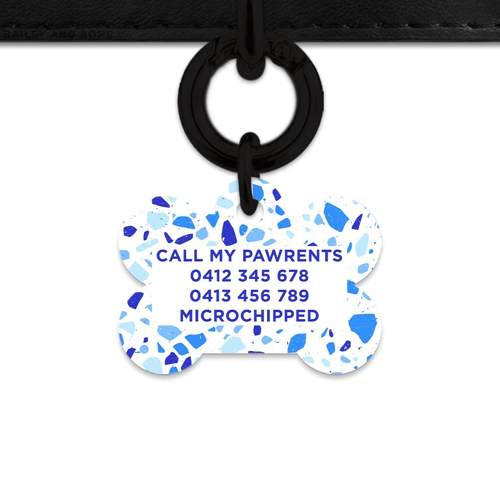 Bailey And Bone Pet Tag Sky Terrazzo Pet Tag