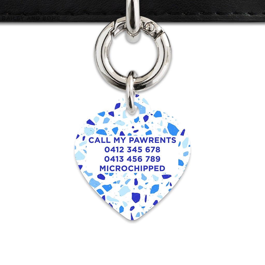 Bailey And Bone Pet Tag Sky Terrazzo Pet Tag