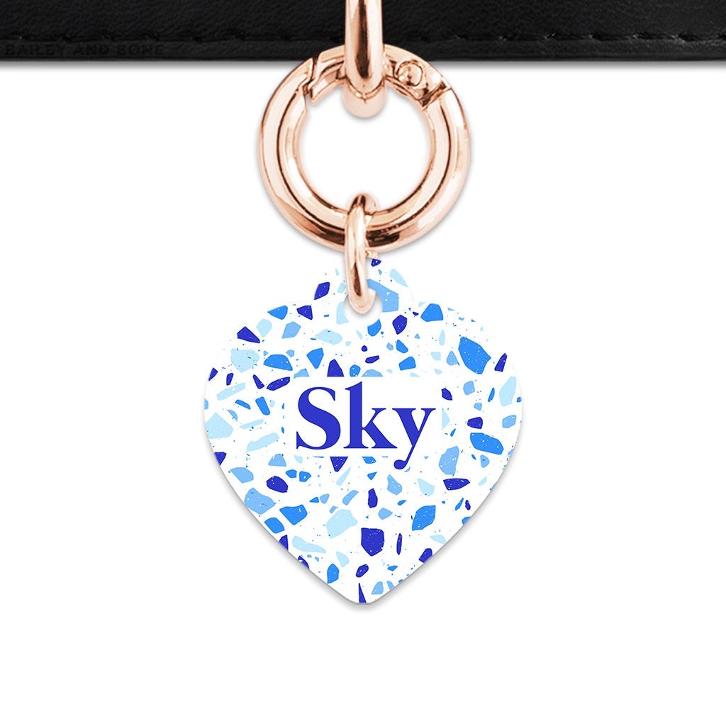 Bailey And Bone Pet Tag Sky Terrazzo Pet Tag