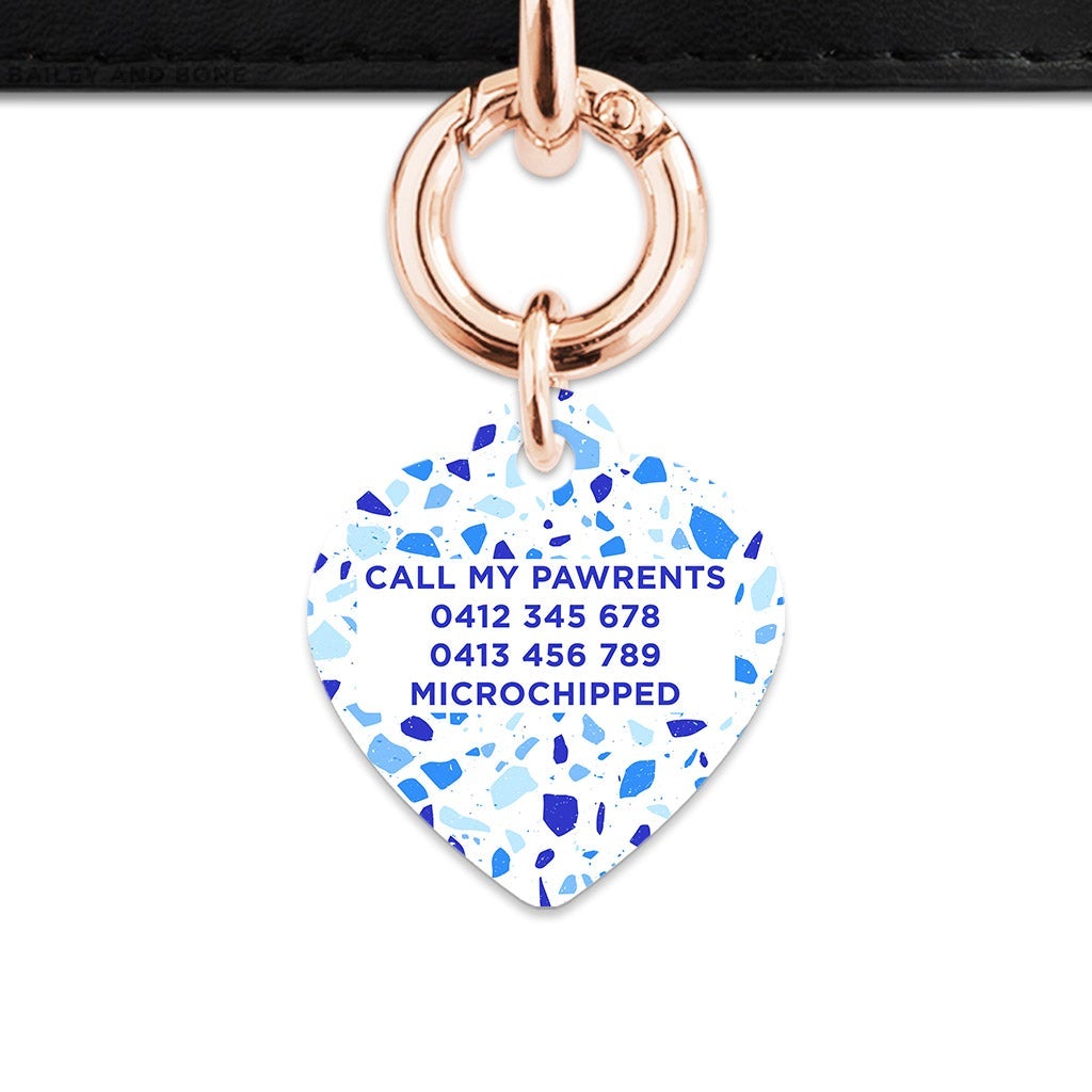 Bailey And Bone Pet Tag Sky Terrazzo Pet Tag