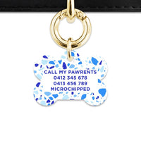 Bailey And Bone Pet Tag Sky Terrazzo Pet Tag