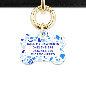 Bailey And Bone Pet Tag Sky Terrazzo Pet Tag
