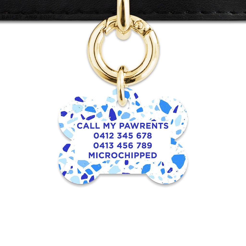 Bailey And Bone Pet Tag Sky Terrazzo Pet Tag