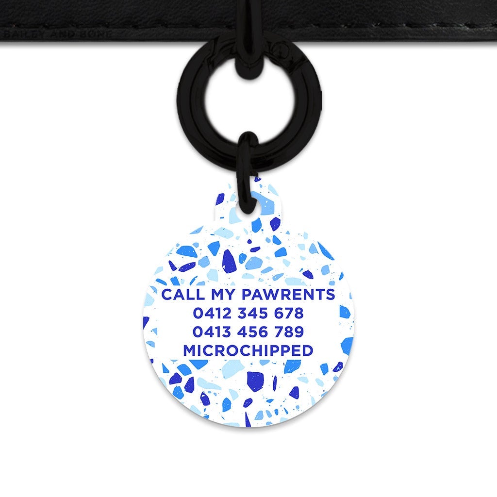 Bailey And Bone Pet Tag Sky Terrazzo Pet Tag